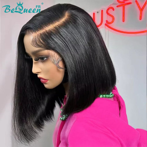 BeQueen "Sonia" Straight Bob Wig with Lace Front 10 Inches Half Price