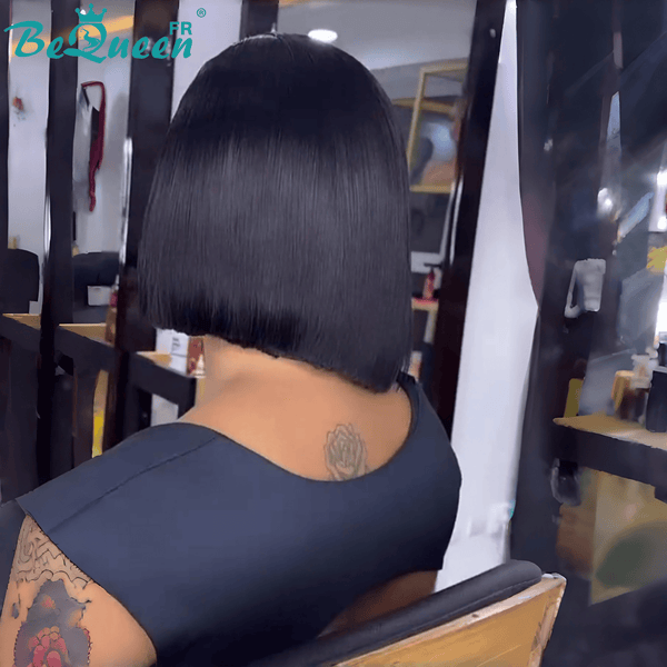 BeQueen "Sonia" Bob-Glatze mit Spitzenfrontal 10 Zoll halbpreisig 