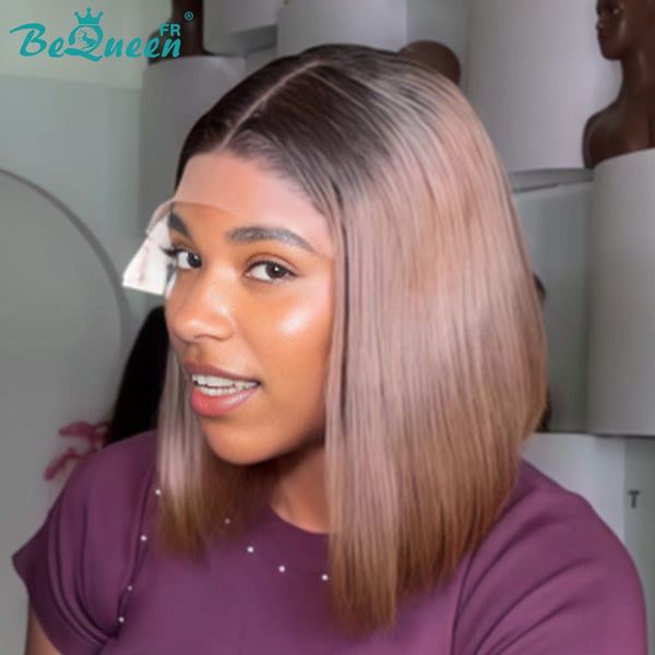 BeQueen "Sonia" Bob-Glatze mit Spitzenfrontal 10 Zoll halbpreisig 