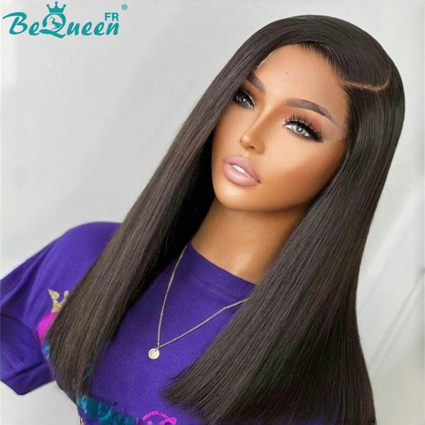 BeQueen "Sonia" Long Straight Wig with Lace Closure, 16 Inches—Half Price