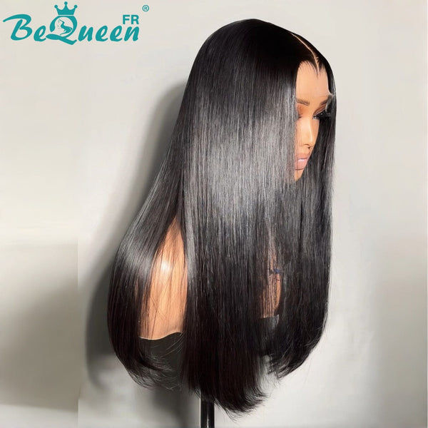 BeQueen "Sonia" Perruque longue lisse avec Lace closure 4*4 18 Pouces Moitié prix