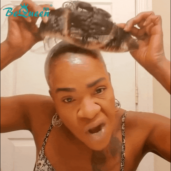 BeQueen "Soniel" Wig with Frontal Braid 16 inches headband with Lace Frontal 13*4 style 3 