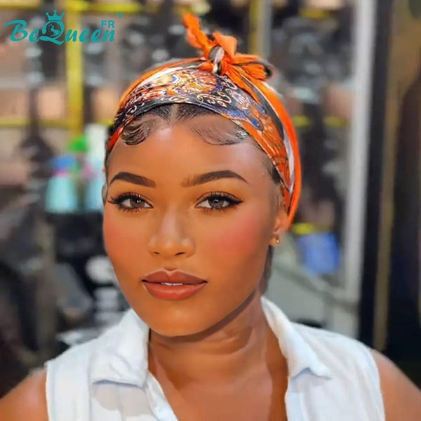 BeQueen “Soniel” Straight Frontal Wig 16 Inch Headband Wig with Lace Front 13*4 Style 13