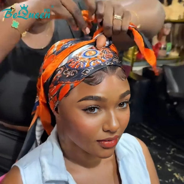 BeQueen “Soniel” Straight Frontal Wig 16 Inch Headband Wig with Lace Front 13*4 Style 13