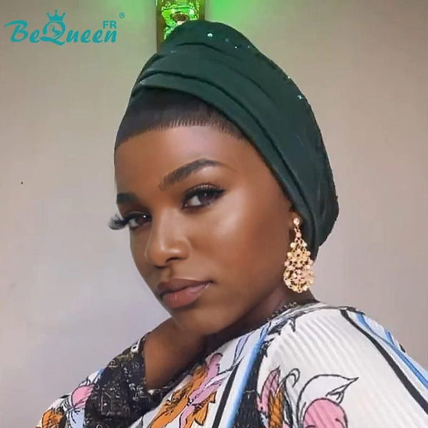 BeQueen “Soniel” Straight Frontal Wig 16 Inch Headband with Lace Front 13*4 Style 6