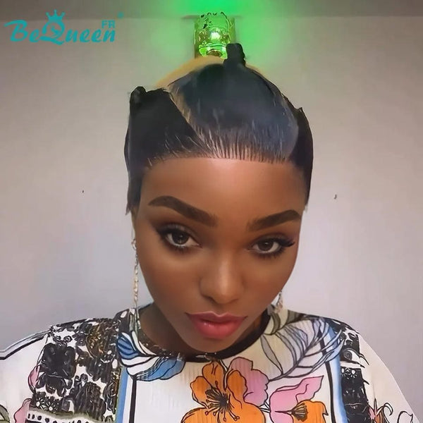 BeQueen “Soniel” Straight Frontal Wig 16 Inch Headband with Lace Front 13*4 Style 8