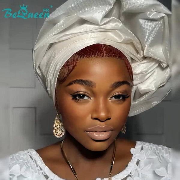 BeQueen “Soniel” 16 inch Burgundy Red Headband Wig with 13*4 Lace Frontal Style 7