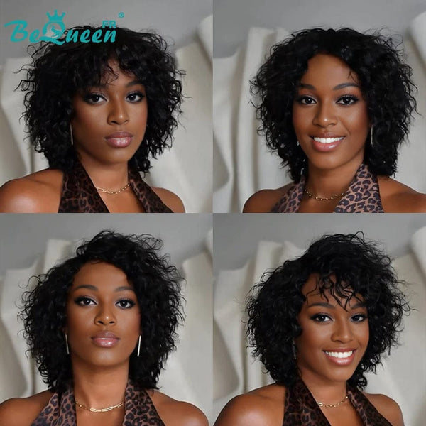 BeQueen "Wata" Perruque Bob waterwave avec Sans colle 12 Pouces Moitié prix