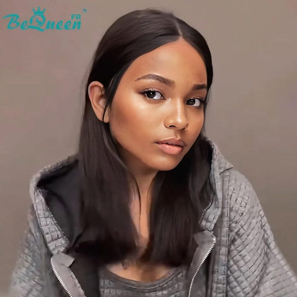 BeQueen “Winter” smooth lace frontal 13*4 black color
