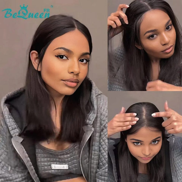 BeQueen “Winter” smooth lace frontal 13*4 black color