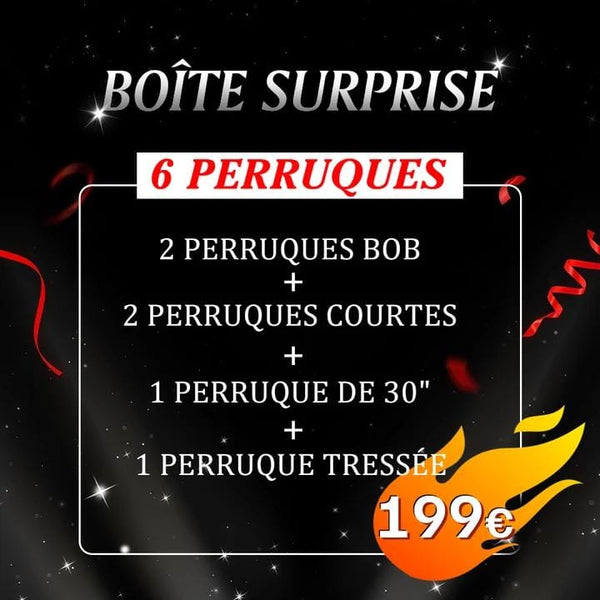 Bequeen boîte surprise: 6 Perruques = 199€
