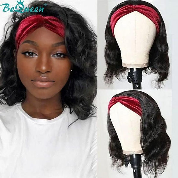 BeQueen Bob Body Wave Stirnband-Perücke 