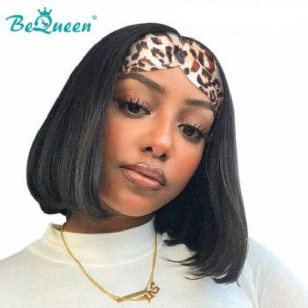 BeQueen Bob Straight Headband Wig