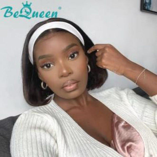 BeQueen Bob Straight Headband Wig