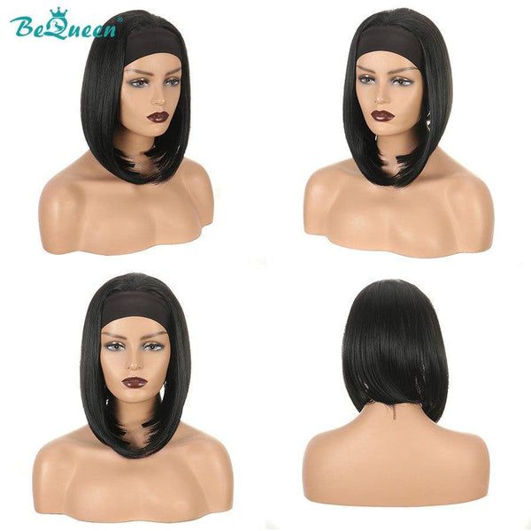 BeQueen Bob Straight Headband Wig