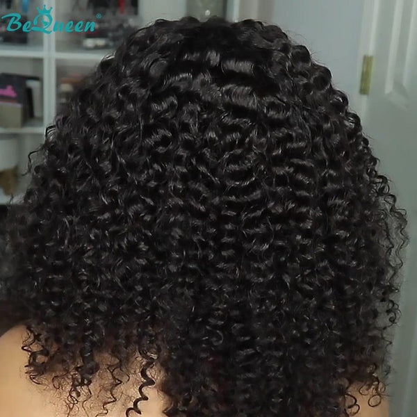 BeQueen Bob Curly Wave Wig With Bangs