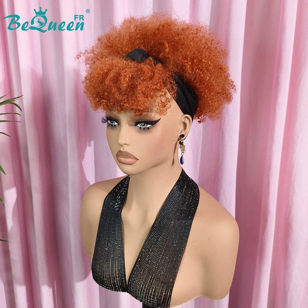 BeQueen Wig "Finna" Pixie with Curly Bandana and Bangs 