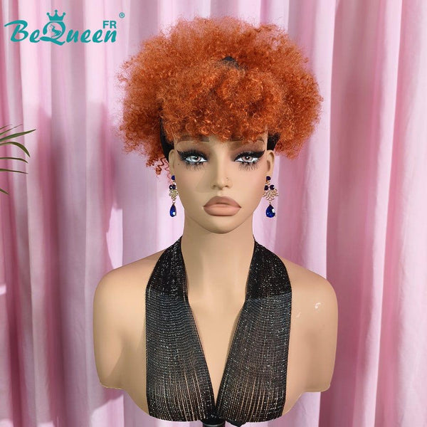 BeQueen Wig "Finna" Pixie with Curly Bandana and Bangs 