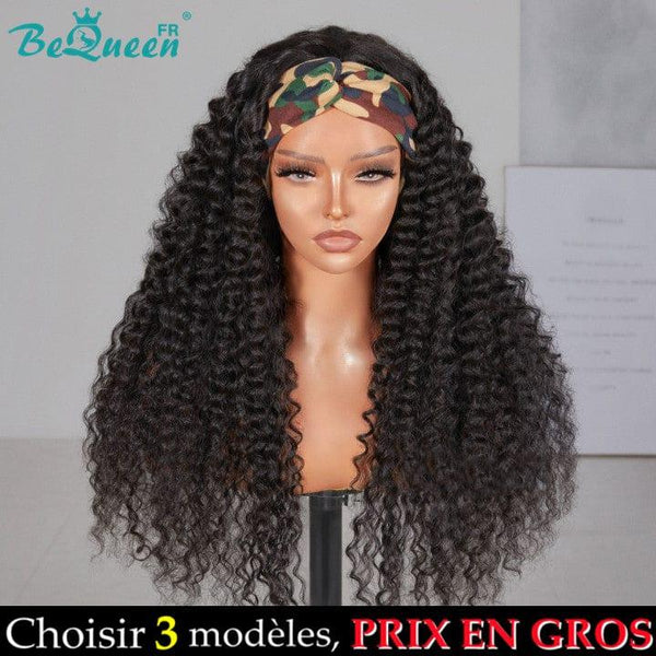 BeQueen Perruque Longue à bandeau Deep Wave Prix En Gros