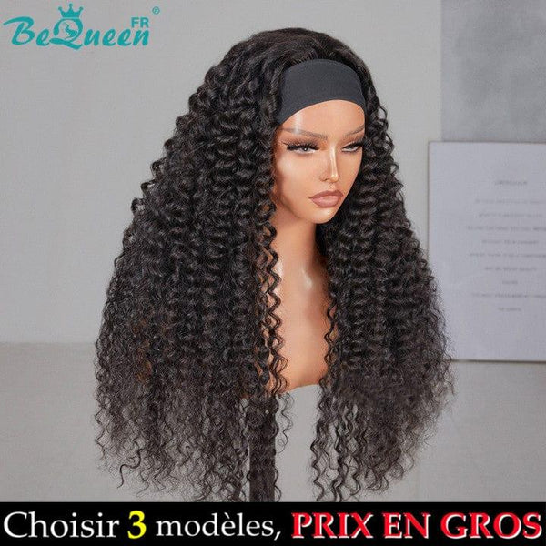 BeQueen Perruque Longue à bandeau Deep Wave Prix En Gros