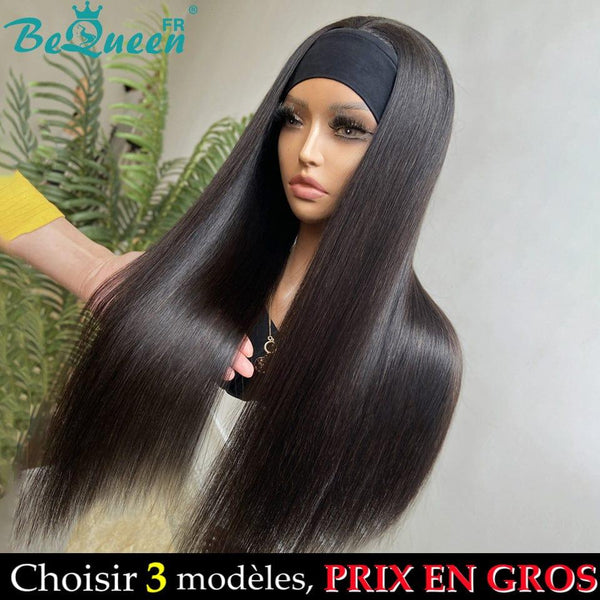 BeQueen Perruque Longue à Bandeau Raides Prix En Gros
