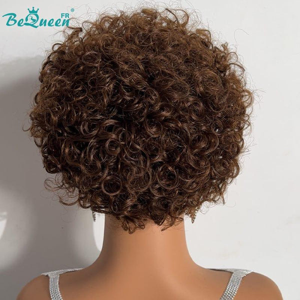 BeQueen Wig "Ursula" Pixie with Bandeau Curly Root Brown 