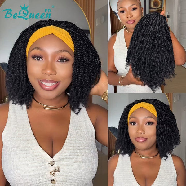 Bequeen "Yilleal" bob wig with headband braid