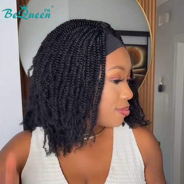 Bequeen "Yilleal" bob wig with headband braid