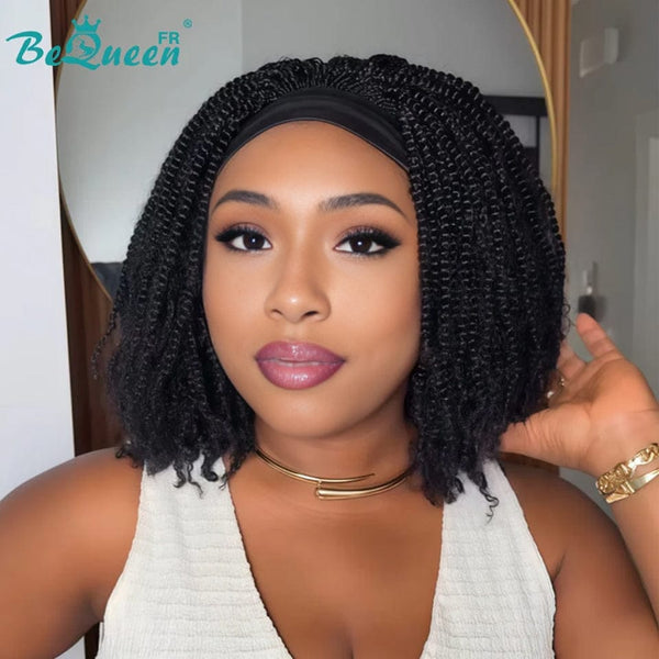 Lange Bequeen-Perücke mit Zöpfen aus synthetischer Faser 