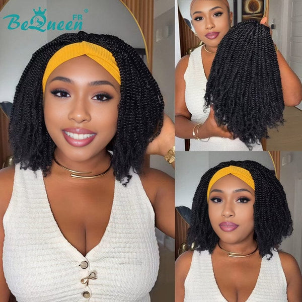 Lange Bequeen-Perücke mit Zöpfen aus synthetischer Faser 