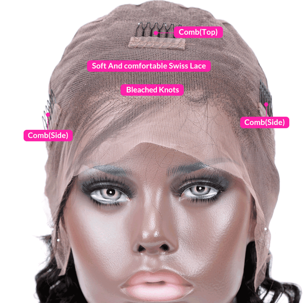 BeQueen "Dania" Perruque Longue Body Wave avec Dentelle pleine