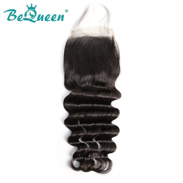 【Bequeen】10A 100% Virgin Hair Natural Wave Lace Closure 4x4/ 5x5, Silk Based Closure 4x4, Free Shipping - Bequeen Office Store