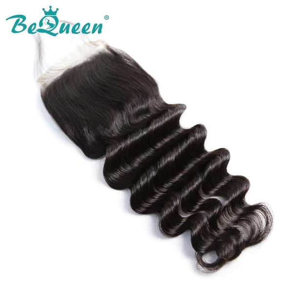【Bequeen】10A 100% Virgin Hair Natural Wave Lace Closure 4x4/ 5x5, Silk Based Closure 4x4, Free Shipping - Bequeen Office Store