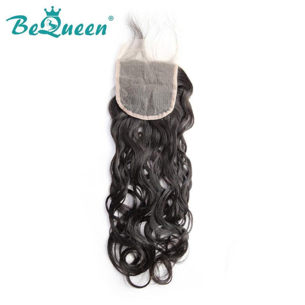 【Bequeen 】10A 100% Virgin Hair Water Wave Lace Closure 4x4/ 5x5, Silk Based Closure 4x4, Free Shipping - Bequeen Office Store
