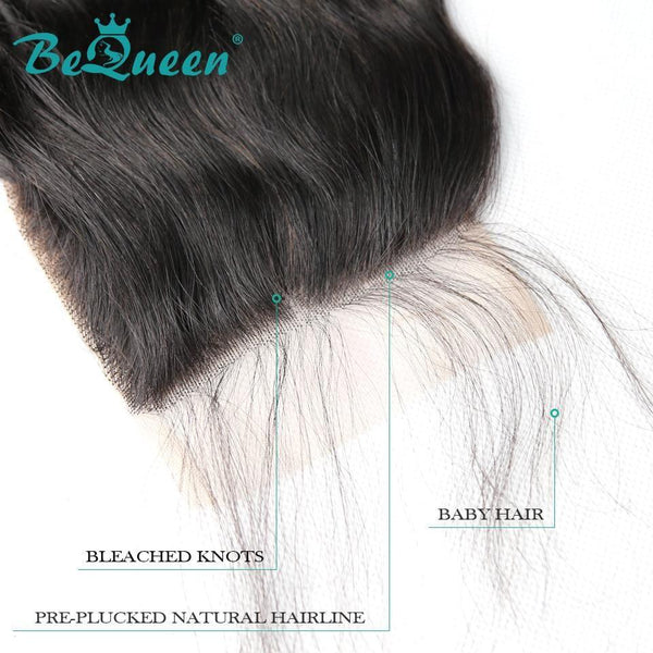 【Bequeen 】10A 100% Virgin Hair Water Wave Lace Closure 4x4/ 5x5, Silk Based Closure 4x4, Free Shipping - Bequeen Office Store