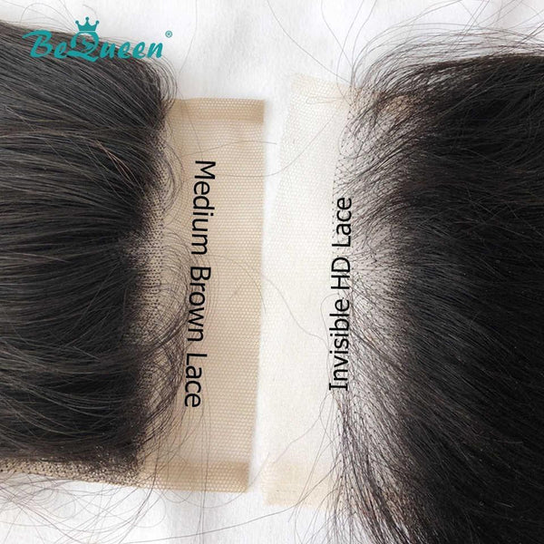 BeQueen Dentelle HD Nicht nachweisbarer Spitzenverschluss 5x5 Vorgezupft 