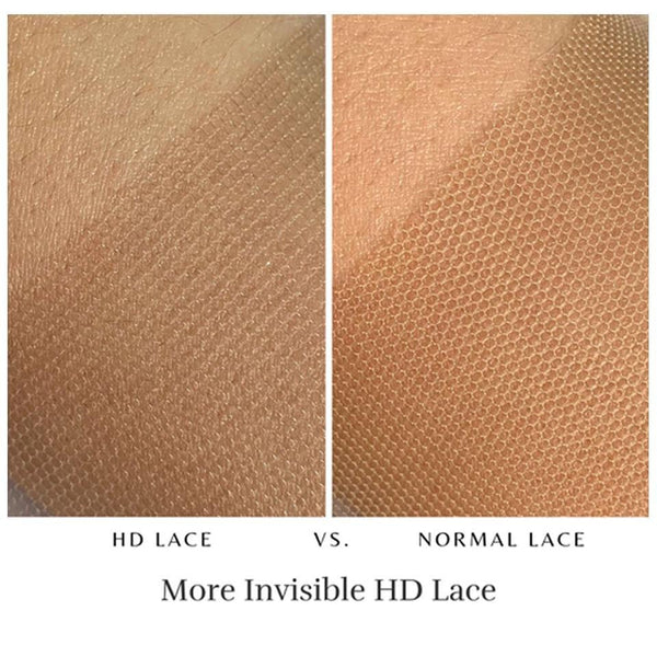 
BeQueen Dentelle HD Indetectable Frontal de Encaje 13x4 Pre-Rasurado Cabello Rizado, Onda Corporal