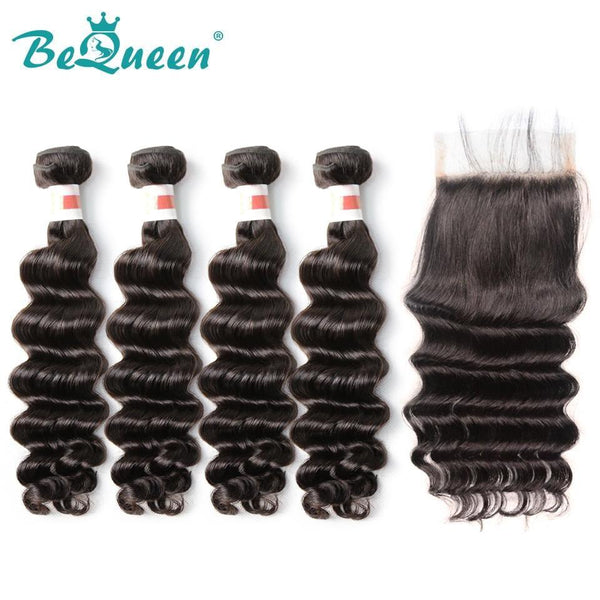 【Bequeen】10A Malaysian 100% Virgin Hair Natural Wave bundles with Closure/Frontal Deal - Bequeen Office Store