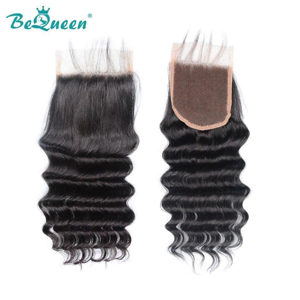 BeQueen Paquets de Tissage Cheveux Malaisiens Natural Wave à Dentelle Closure/Frontale 100% Cheveux humains. Cheveux vierges de type 8A