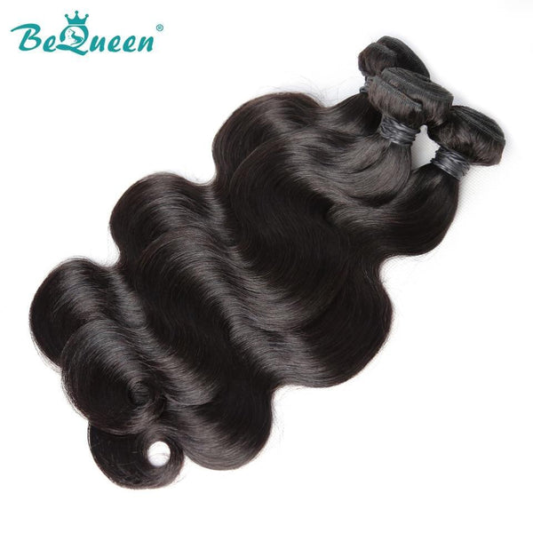 BeQueen Tissage Body Wave with Frontal or Closure Peruvian Hair 100% Virgin Hair Types 8A 