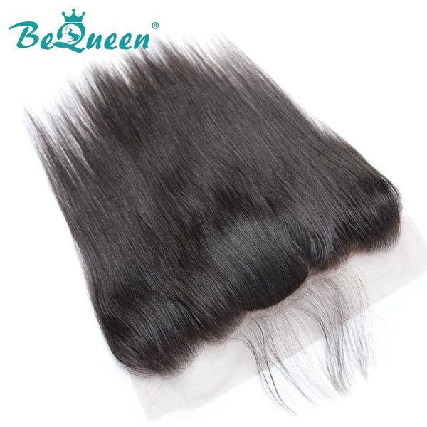 【Bequeen】Unprocessed Straight Virgin Hair Top 13x4 Silk Base Frontal Pre-plucked Nature Hairline, Free Shipping - Bequeen Office Store