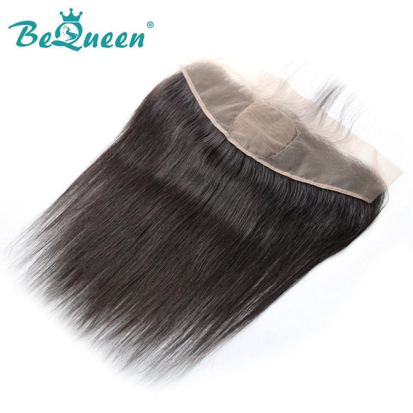 【Bequeen】Unprocessed Straight Virgin Hair Top 13x4 Silk Base Frontal Pre-plucked Nature Hairline, Free Shipping - Bequeen Office Store
