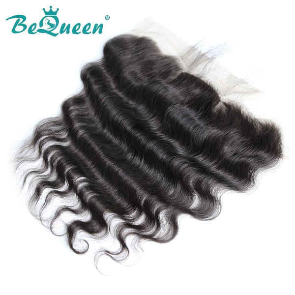 【Bequeen】Unprocessed Body Wave Virgin Hair Top 13x4 Silk Base Frontal Pre-plucked Nature Hairline, Free Shipping - Bequeen Office Store