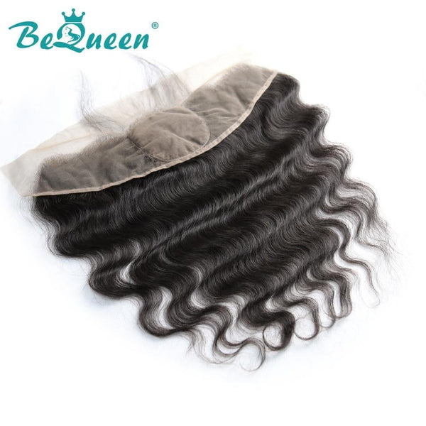【Bequeen】Unprocessed Body Wave Virgin Hair Top 13x4 Silk Base Frontal Pre-plucked Nature Hairline, Free Shipping - Bequeen Office Store