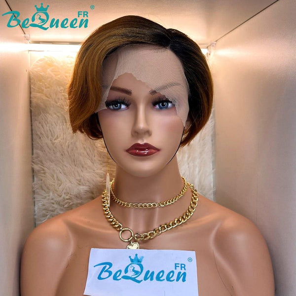 BeQueen Perücke „Betty“ Wurzelschwarz und Braun 