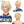 Peluca Beuqeen Pixie T parte onda natural rubia 