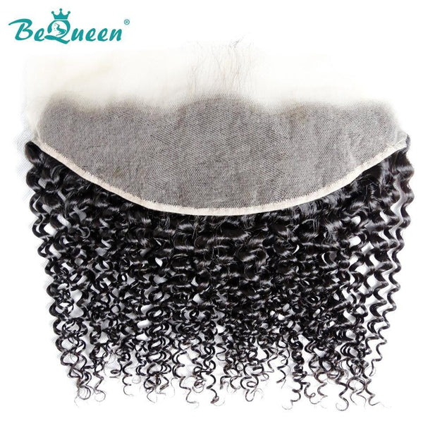BeQueen Dentelle frontale Transparent 13x4 & 13x6 pre-plucked Cheveux curly Raie naturelle en Cheveux de Bébé