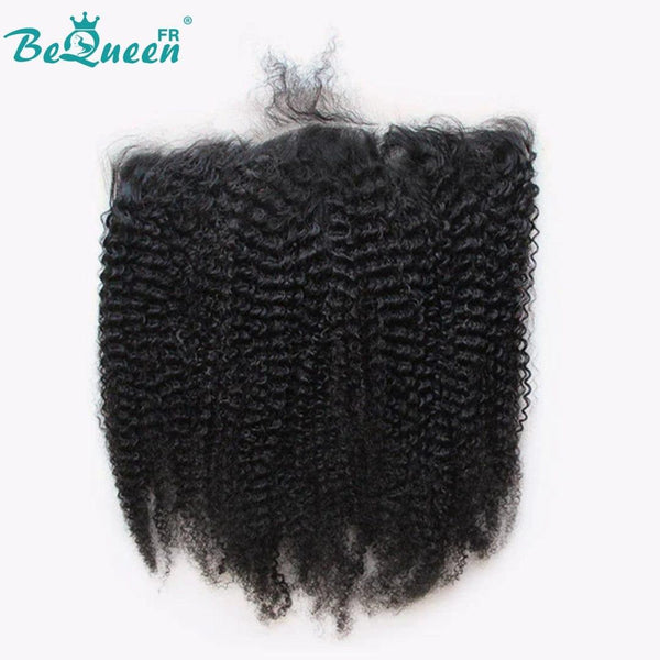 BeQueen Dentelle frontale Transparent 13x4 & 13x6 pre-plucked Cheveux Afro Raie naturelle en Cheveux de Bébé