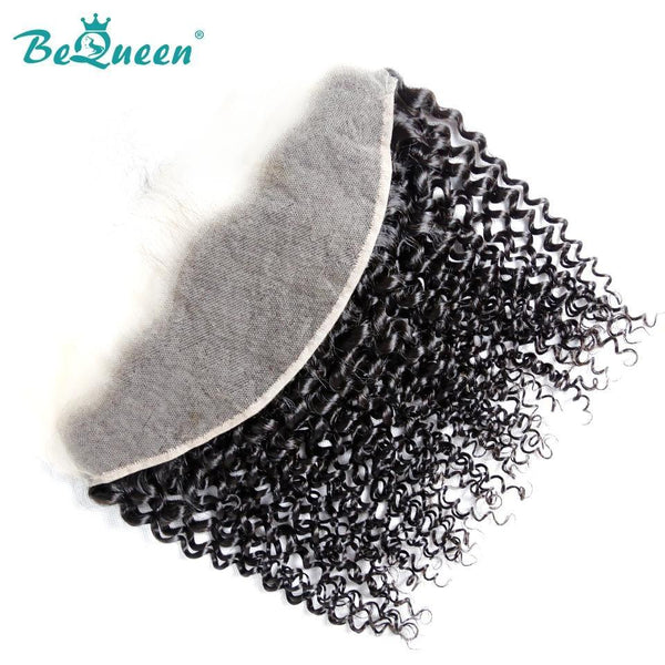 BeQueen Dentelle frontale Transparent 13x4 & 13x6 pre-plucked Cheveux curly Raie naturelle en Cheveux de Bébé