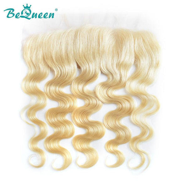 BeQueen Lace Frontal Sheer 13x4 Body Wave 100% Virgin Hair Blonde Color #613 
